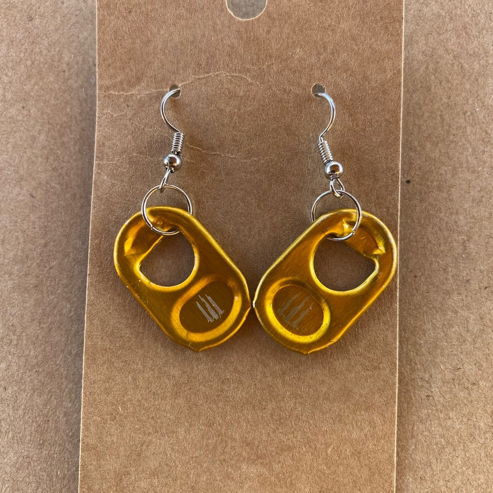 ☀️3/$9☀️ Gold Monster Pull Tab Recycled Earrings
